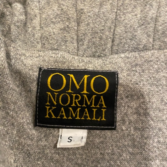 NORMA KAMALI “OMO” means ON MY OWN” VINTAGE SWEATSHIRT MATERIAL SIZE:S GREY - Picture 7 of 9